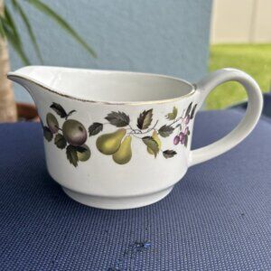 Vintage Midwinter Evesham Staffordshire England Creamer Fruit Pears Fine China
